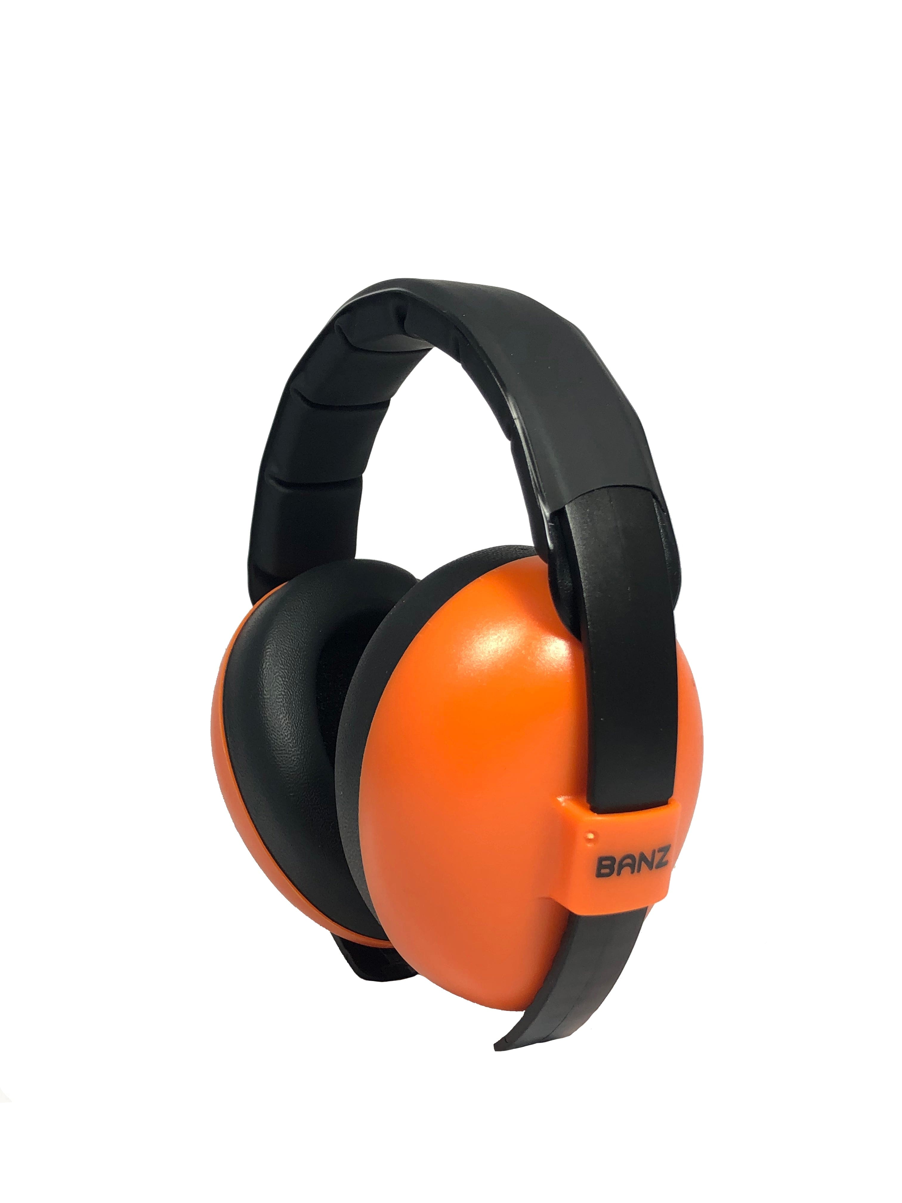 Baby Hearing Protection Earmuffs (Solid Colors) Tangerine / 0-2 years old