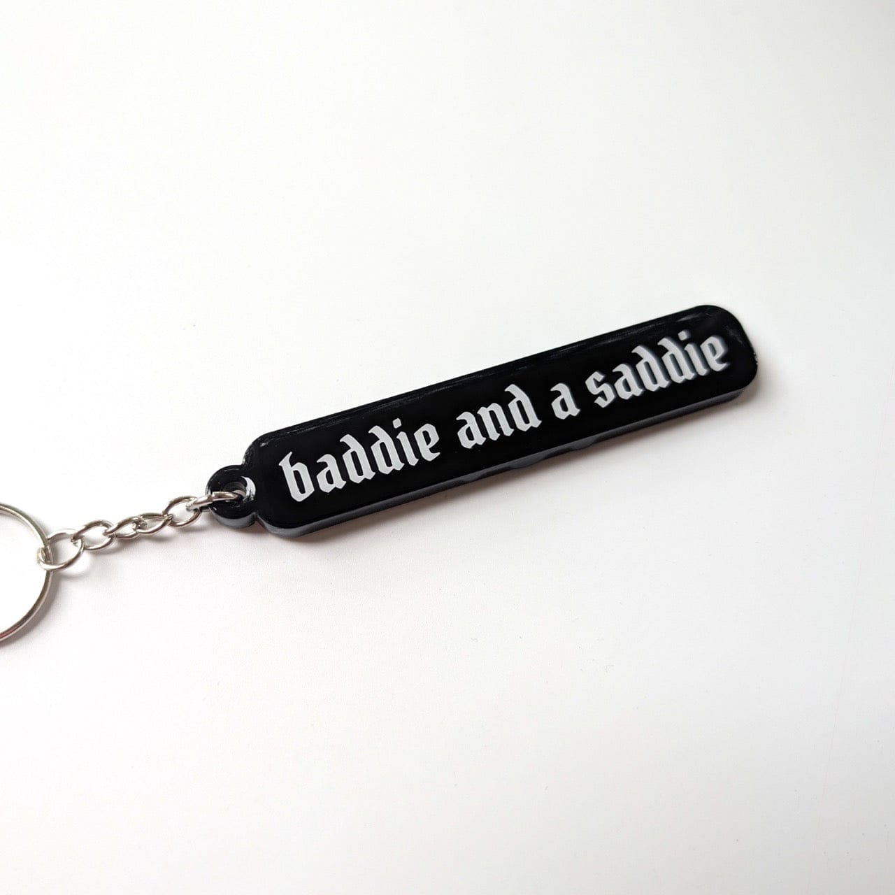 Baddie and a Saddie Acrylic Keychain