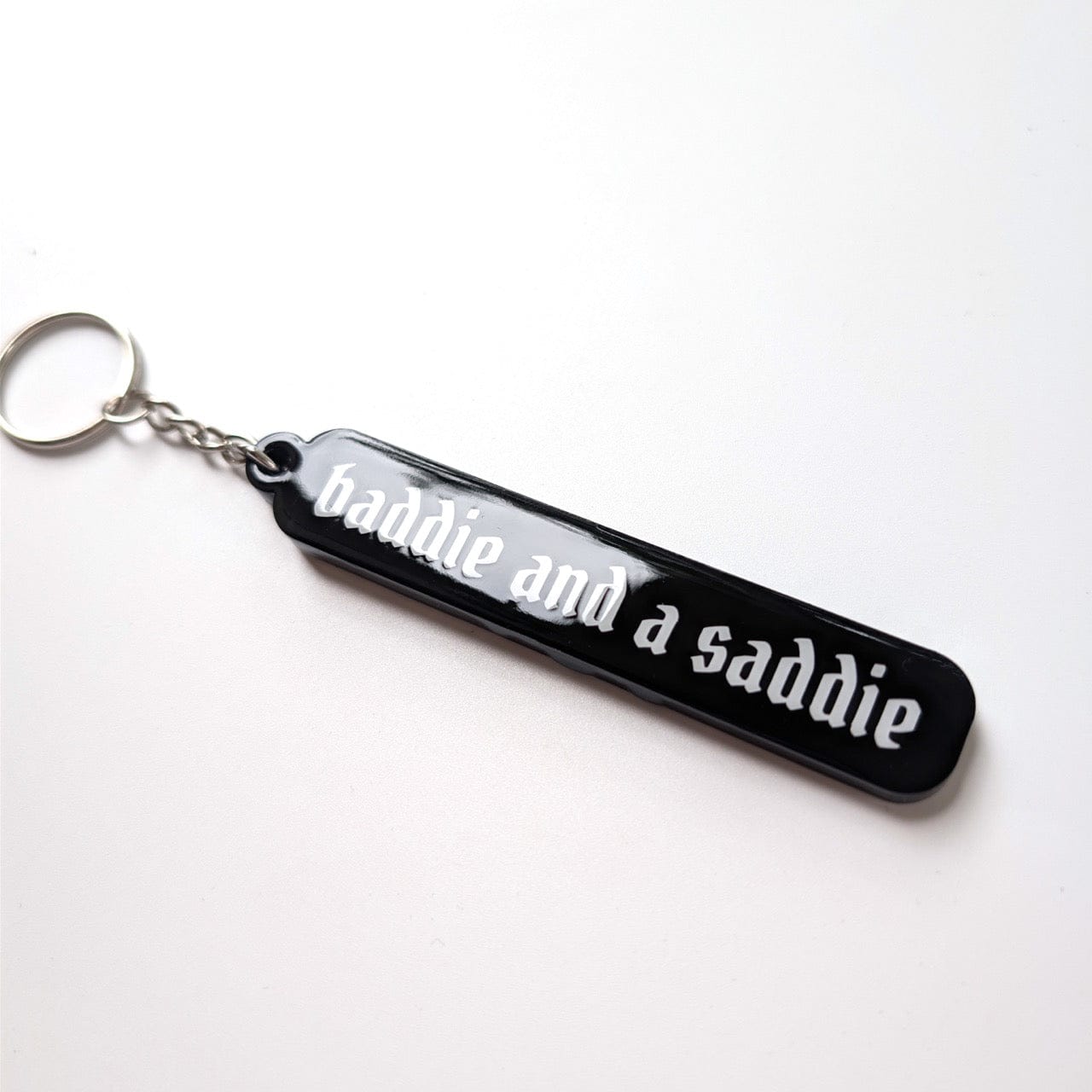 Baddie and a Saddie Acrylic Keychain