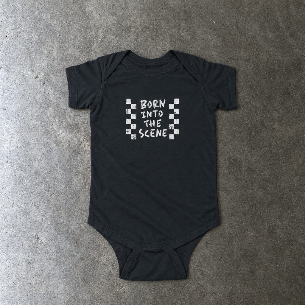 Born into the Scene Onesie Black / NB (0-3M)