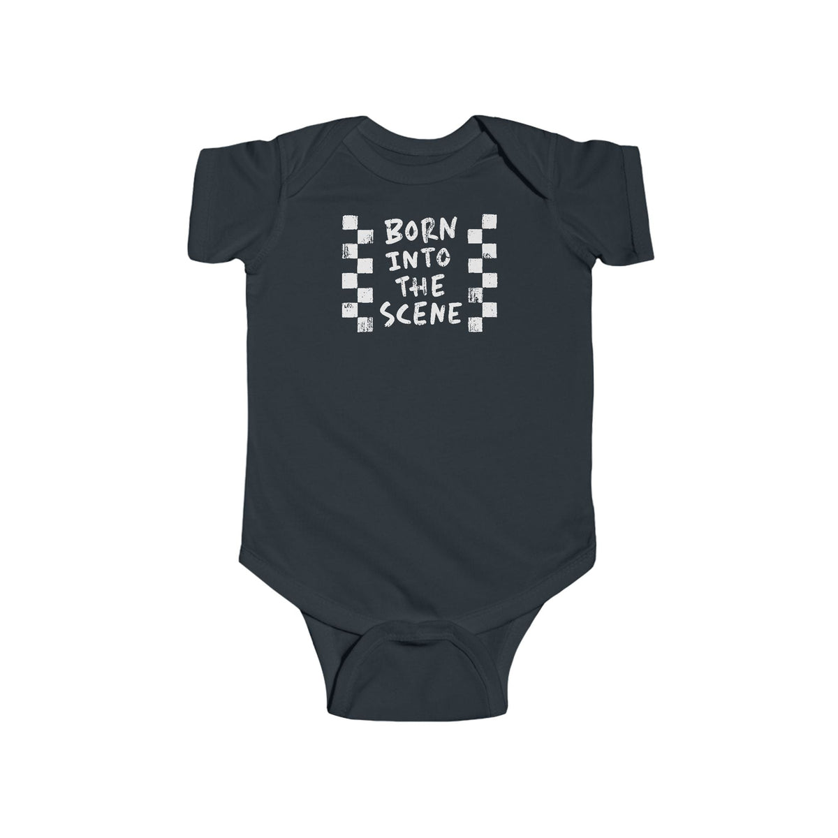 Born into the Scene Onesie (CA) Black / NB (0-3M)