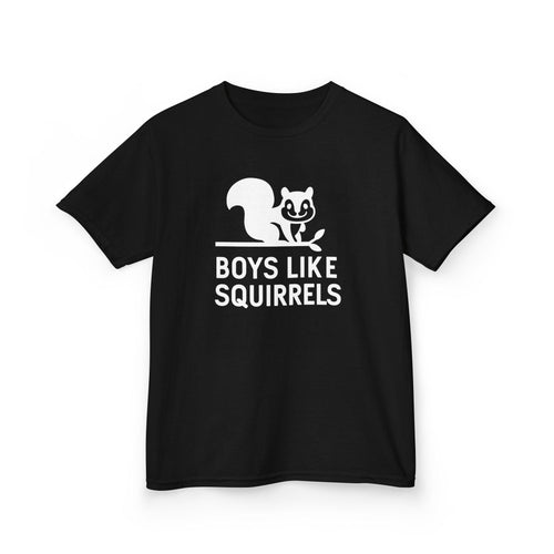 Boys Like Squirrels - Youth Tee Black / XS