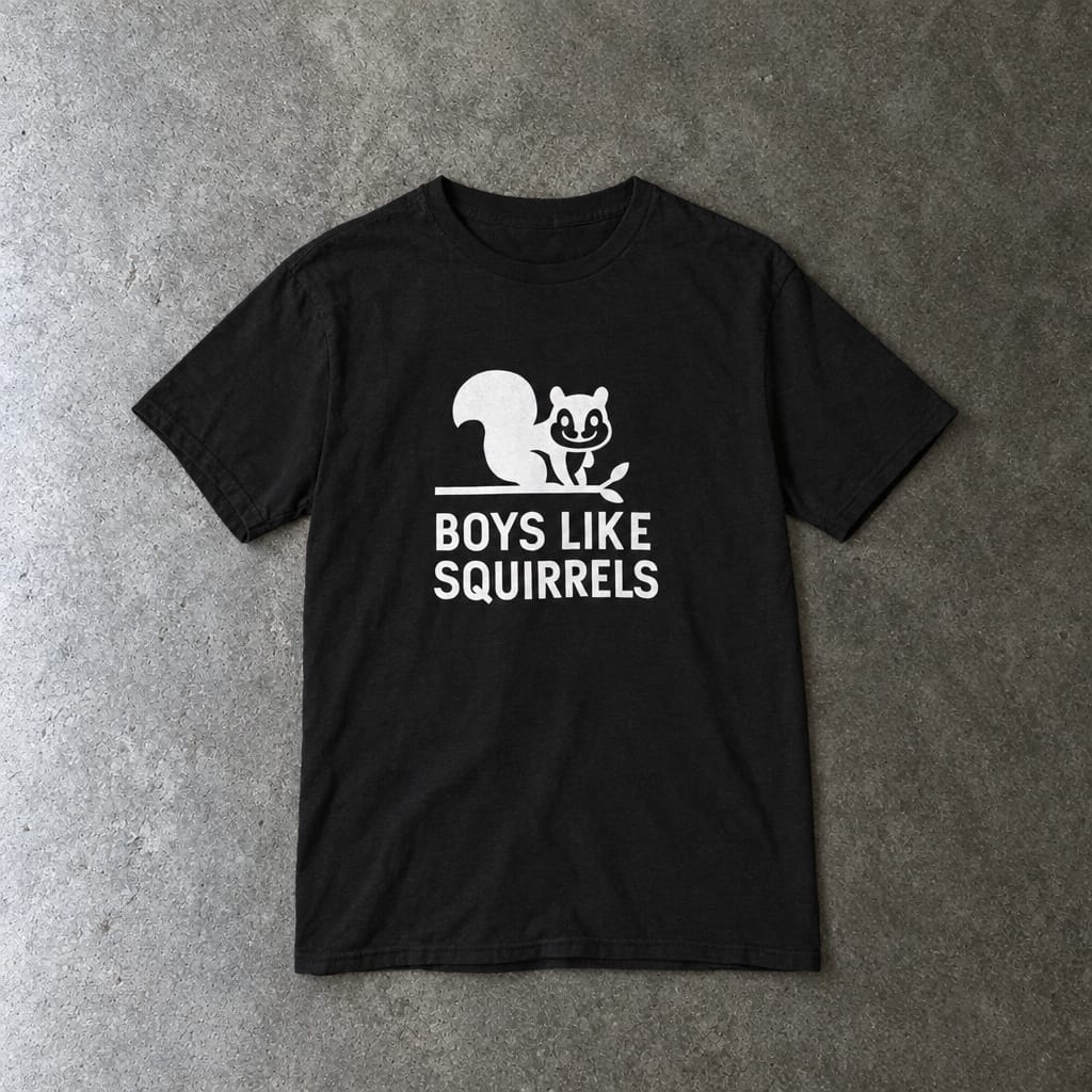 Boys Like Squirrels - Youth Tee Black / XS