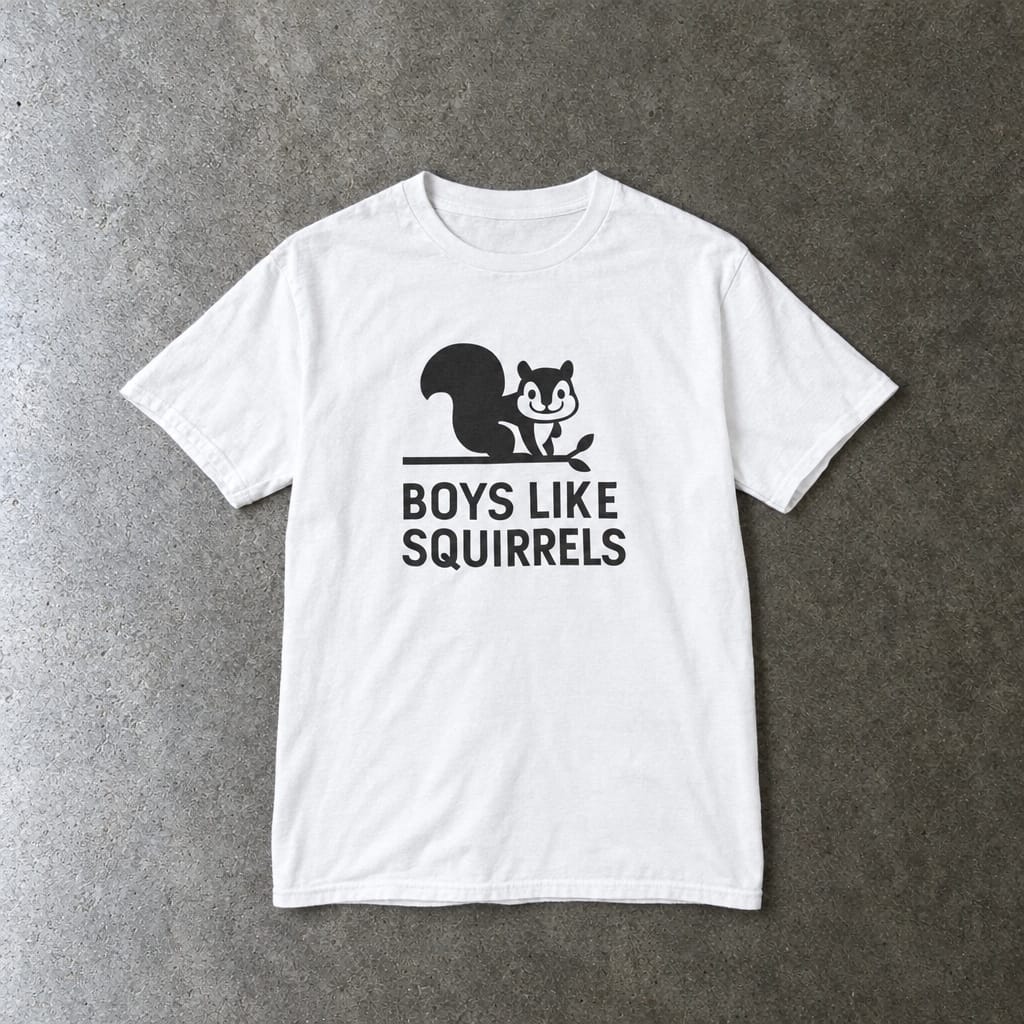 Boys Like Squirrels - Youth Tee White / XS