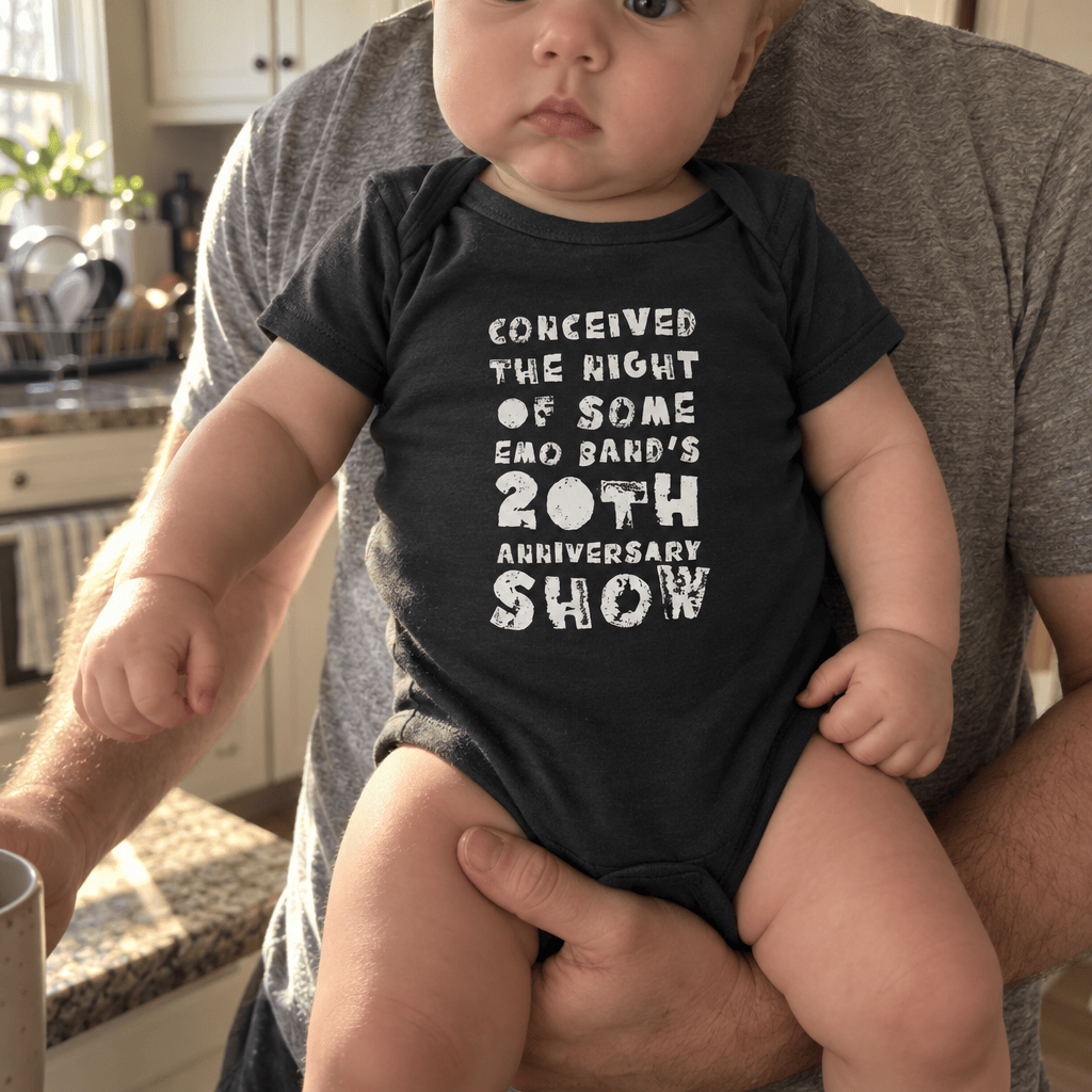 Conceived the Night of Some Emo Band's 20th Anniversary Show Onesie (US)