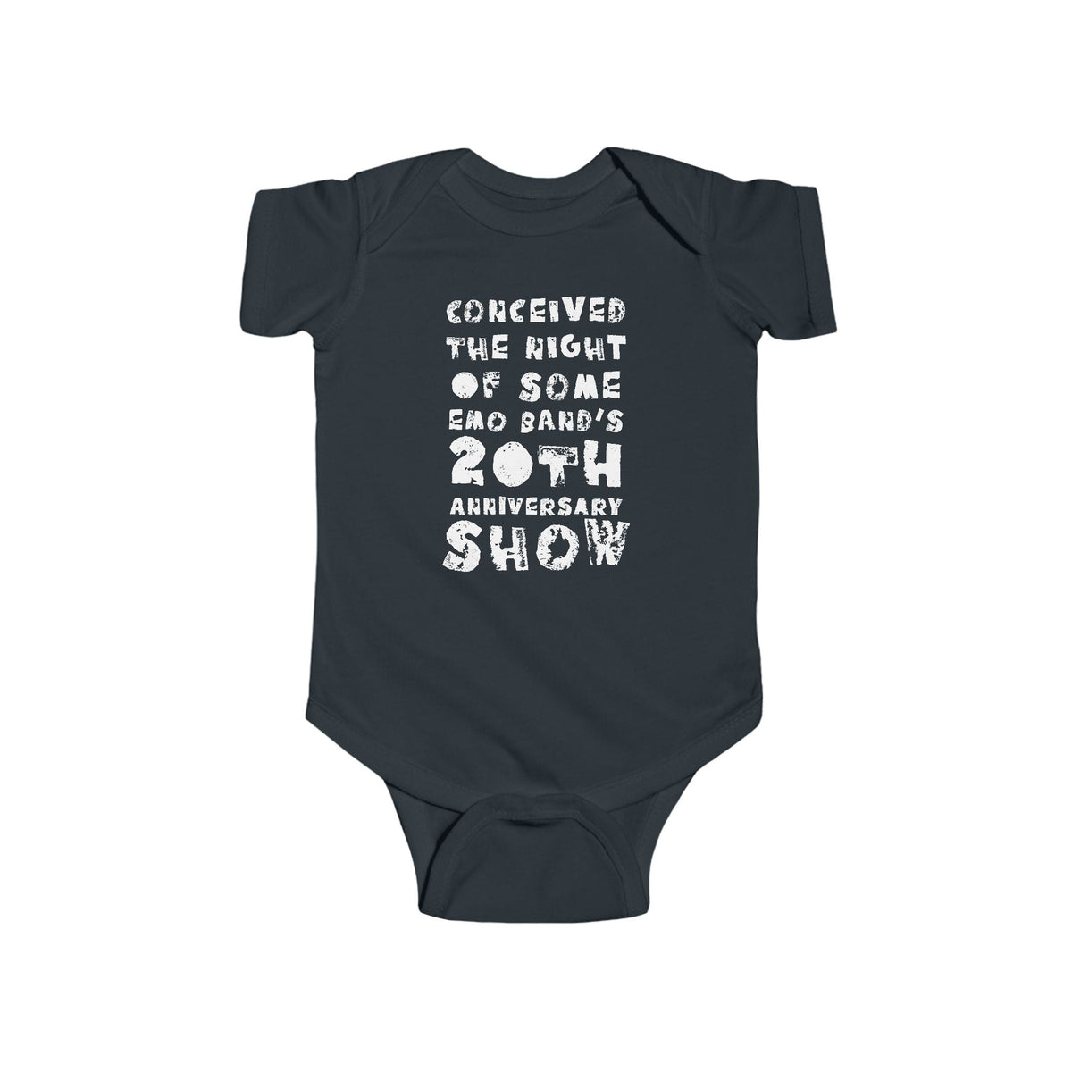 Conceived the Night of Some Emo Band's 20th Anniversary Show Onesie (US) Black / NB (0-3M)