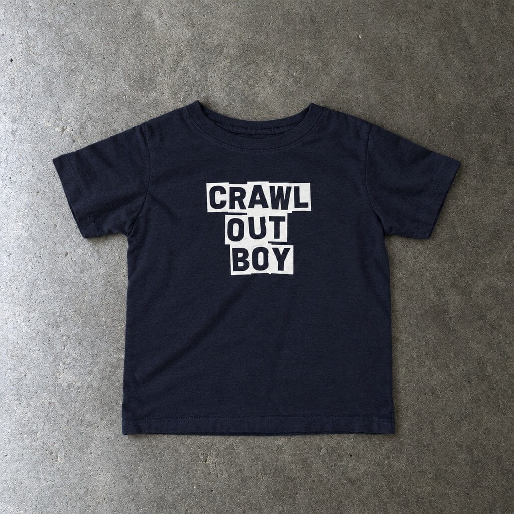 Crawl Out Boy - Infant Tee CA Navy / 6M