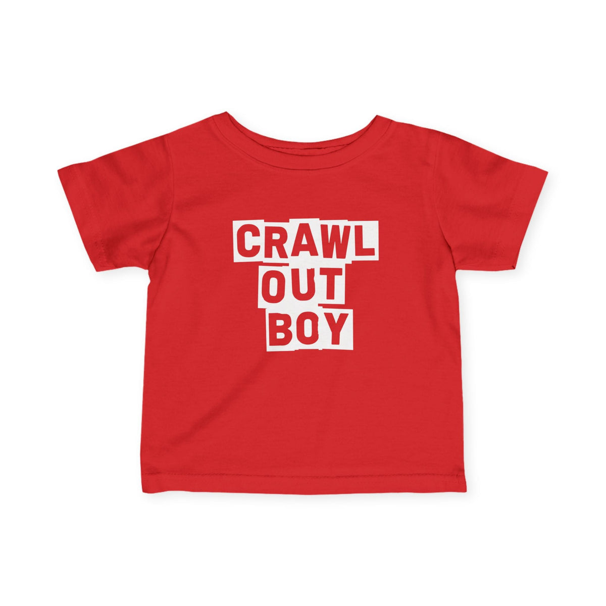Crawl Out Boy - Infant Tee CA Red / 6M