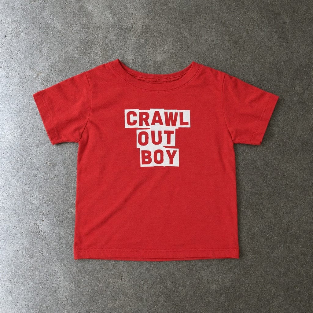 Crawl Out Boy - Infant Tee CA Red / 6M
