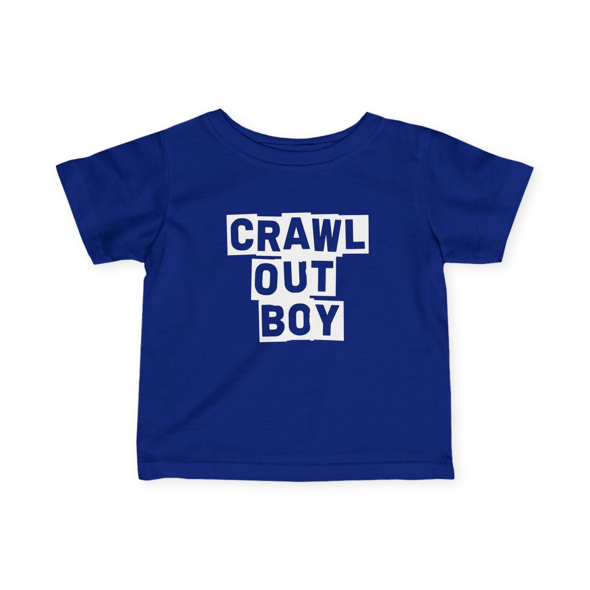 Crawl Out Boy - Infant Tee CA Royal / 6M