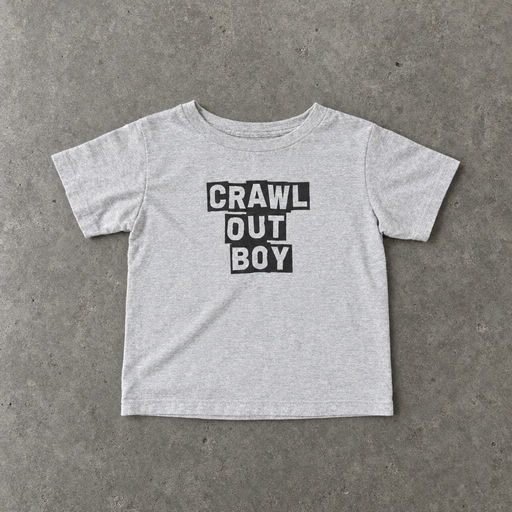 Crawl Out Boy - Infant Tee Heather / 6M