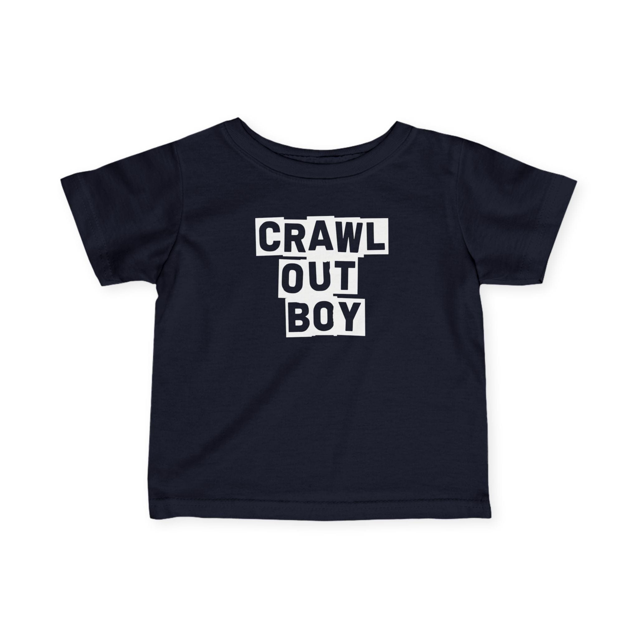 Crawl Out Boy - Infant Tee Navy / 6M
