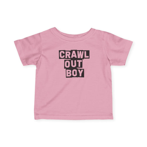 Crawl Out Boy - Infant Tee Pink / 6M