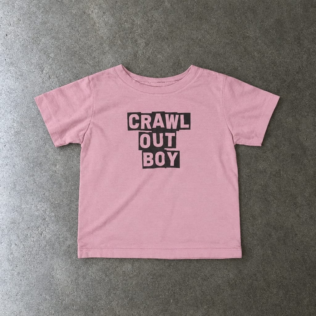 Crawl Out Boy - Infant Tee Pink / 6M