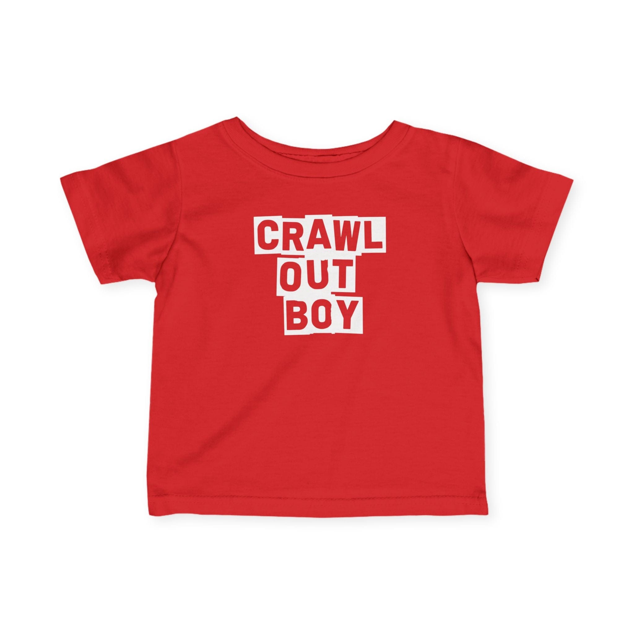 Crawl Out Boy - Infant Tee Red / 6M