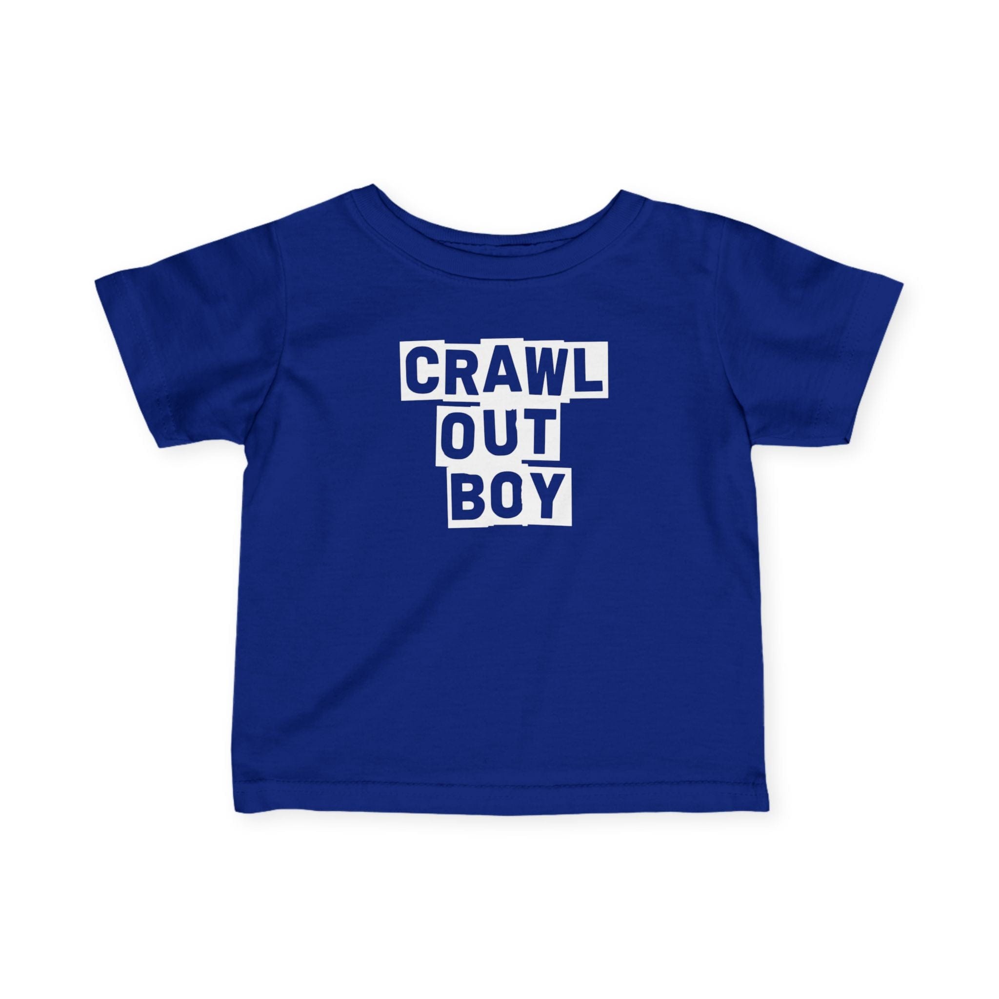 Crawl Out Boy - Infant Tee Royal / 6M