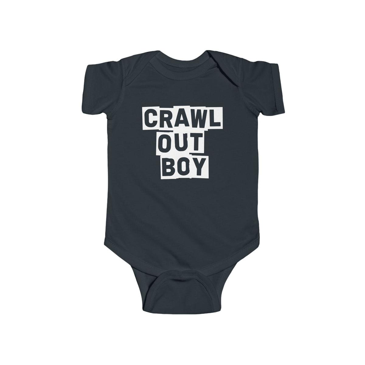 Crawl Out Boy - Onesie CA Black / NB (0-3M)