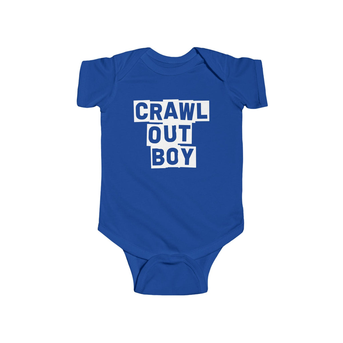 Crawl Out Boy - Onesie CA Royal / 18M