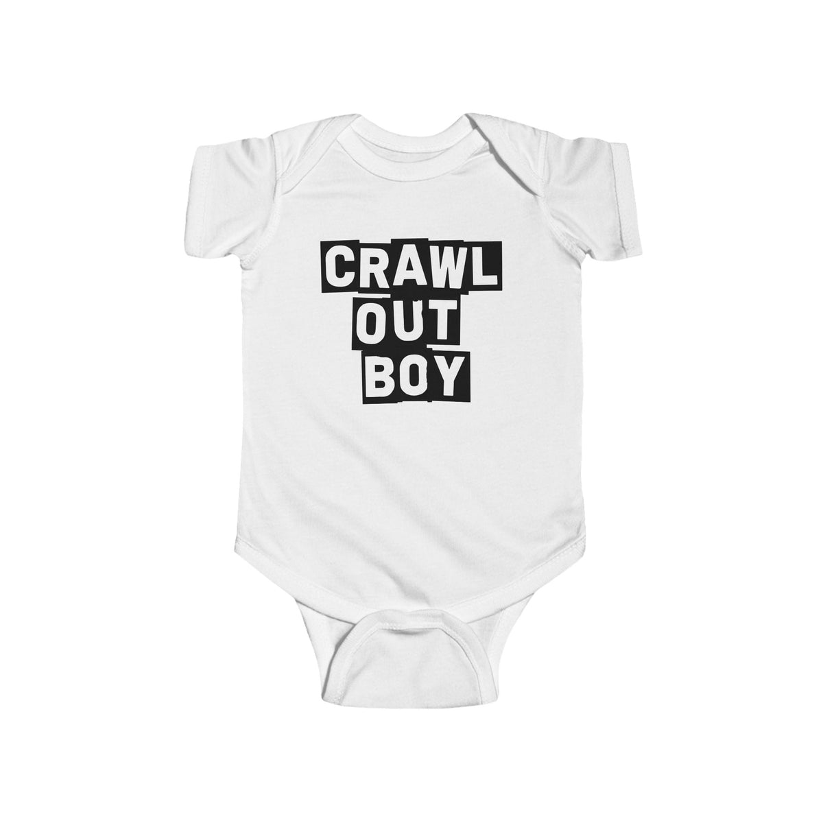 Crawl Out Boy - Onesie CA White / NB (0-3M)