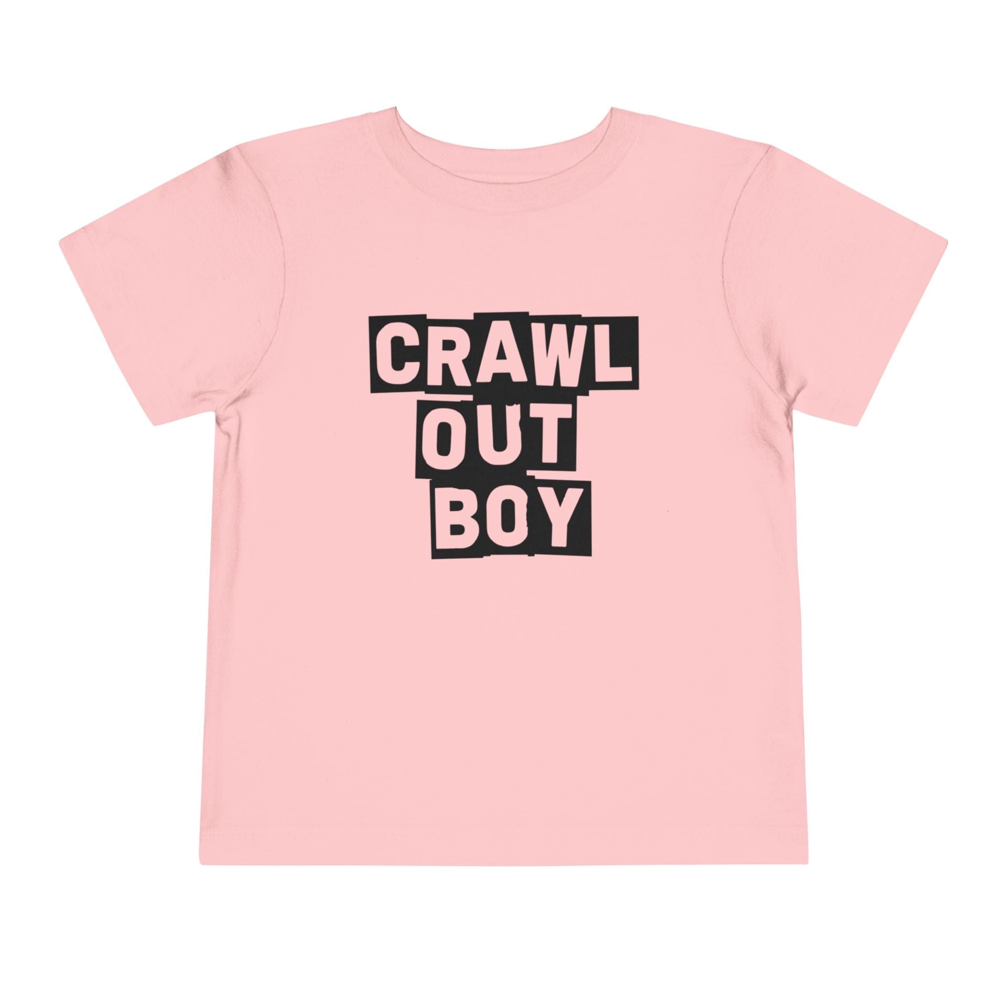 Crawl Out Boy - Toddler Tee Pink / 2T