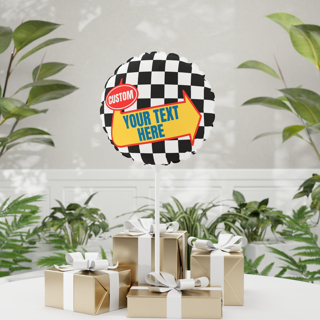 Customizable Warped Tour Themed Mylar Balloon Round / 11'' / White