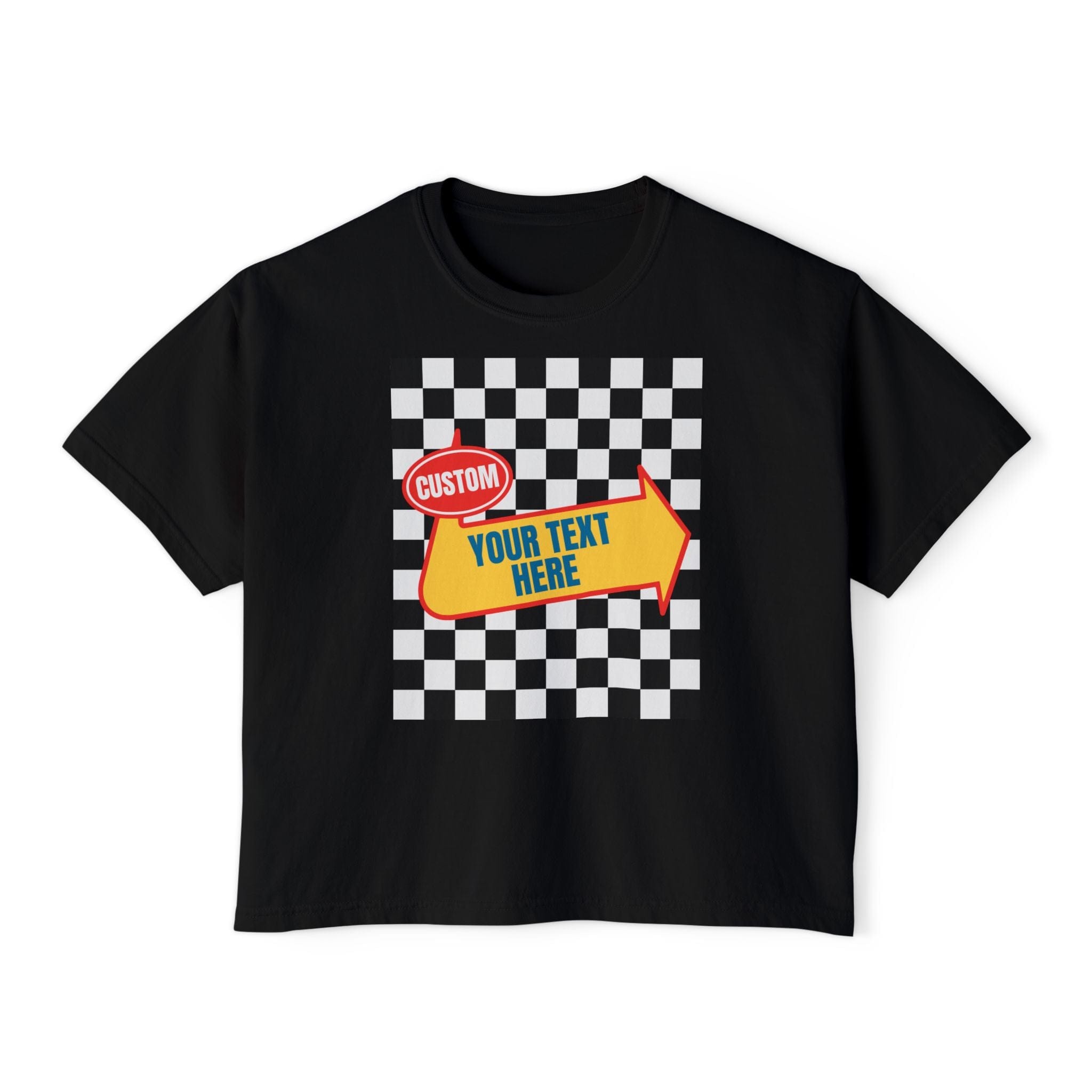 Customizable Warped Tour Themed - Women's Boxy Tee Black / S