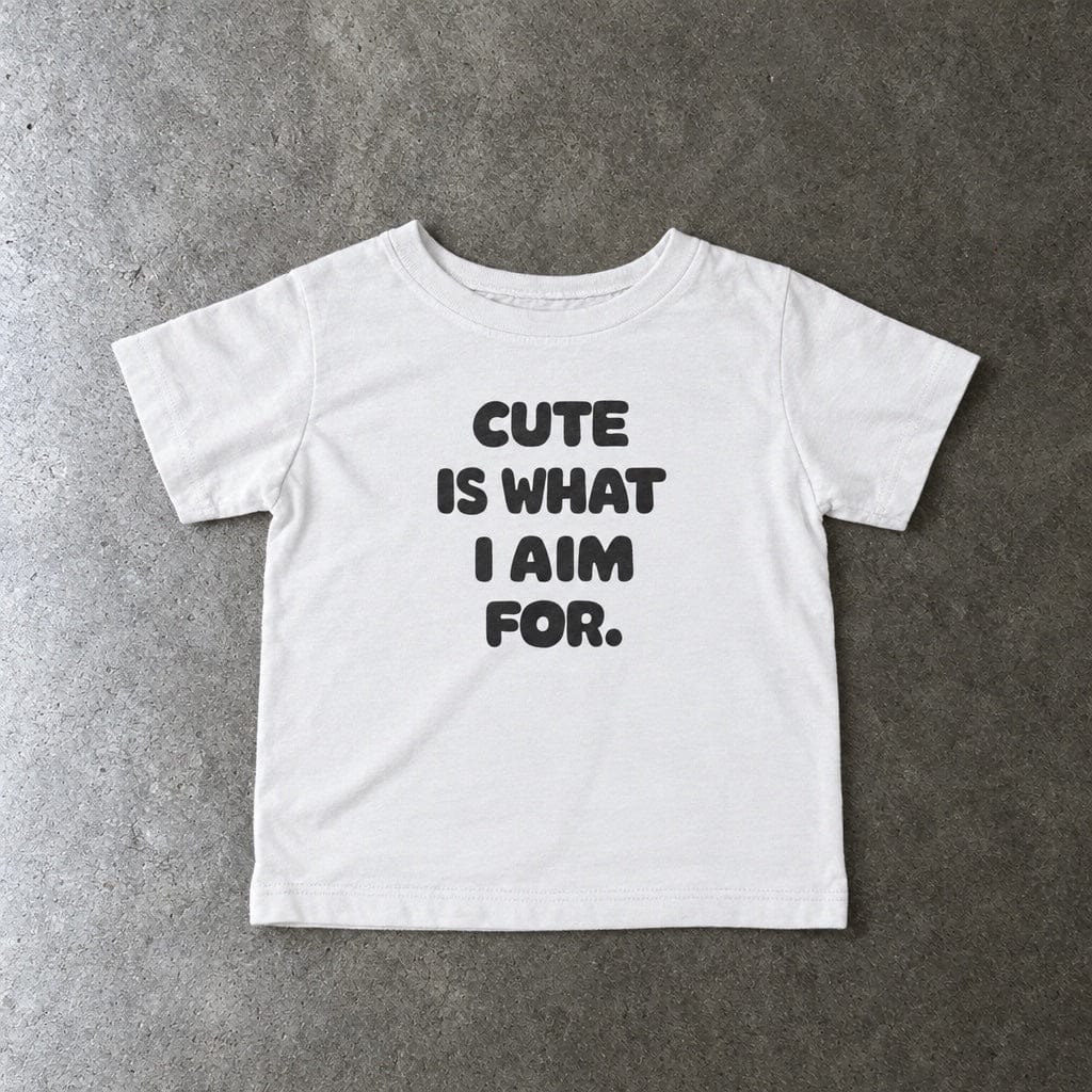 Cute Is What I Aim For - Infant Tee CA White / 6M