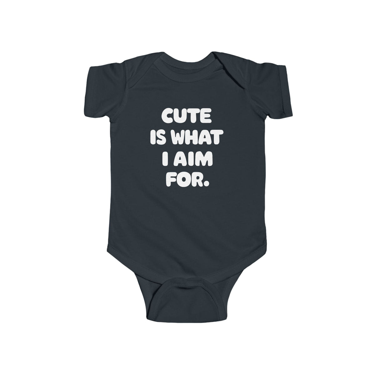Cute Is What I Aim For - Onesie CA Black / NB (0-3M)