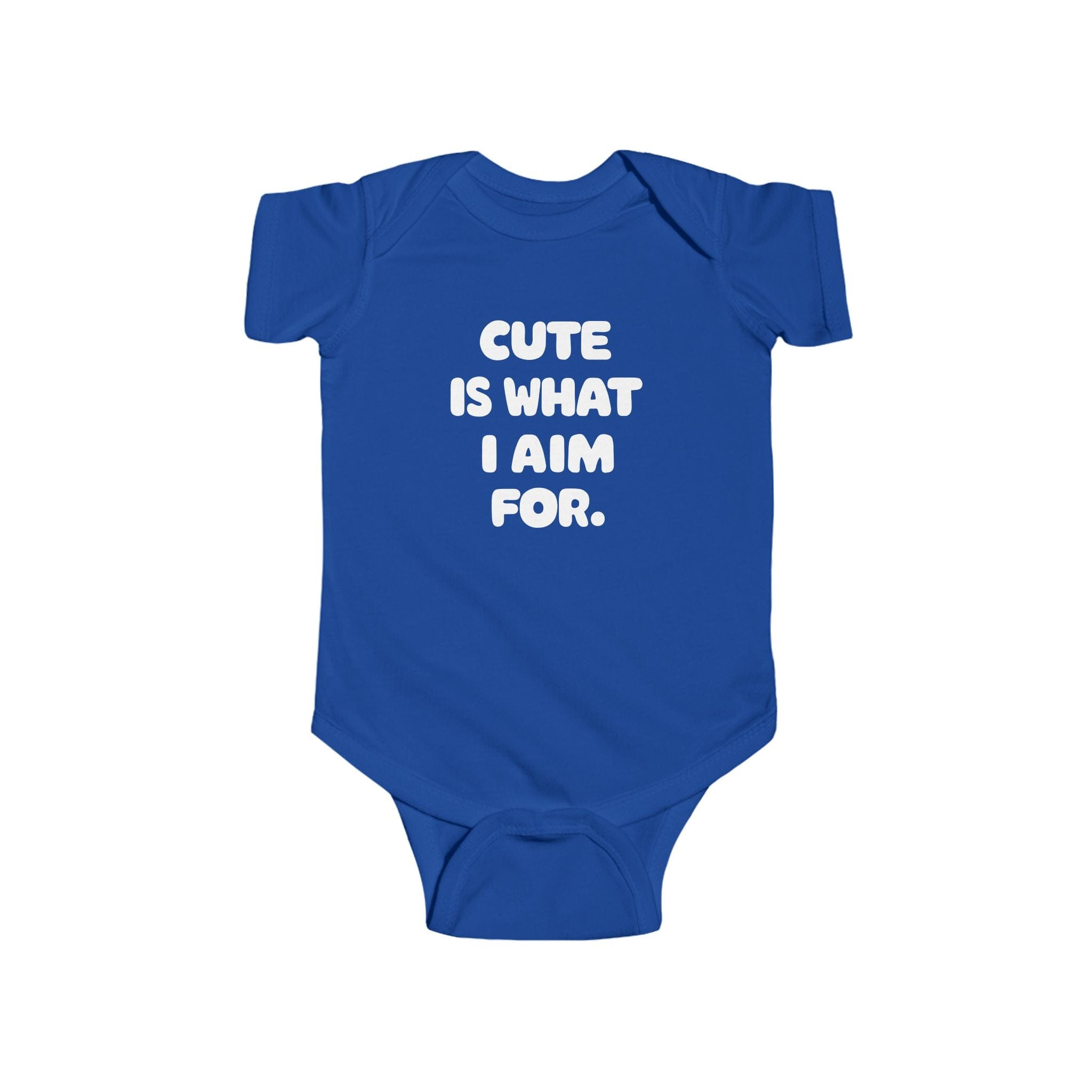 Cute Is What I Aim For - Onesie Royal / NB (0-3M)