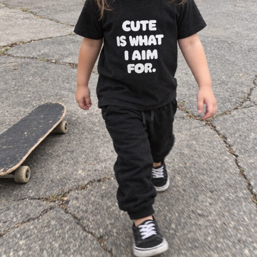 Cute Is What I Aim For - Toddler Tee CA