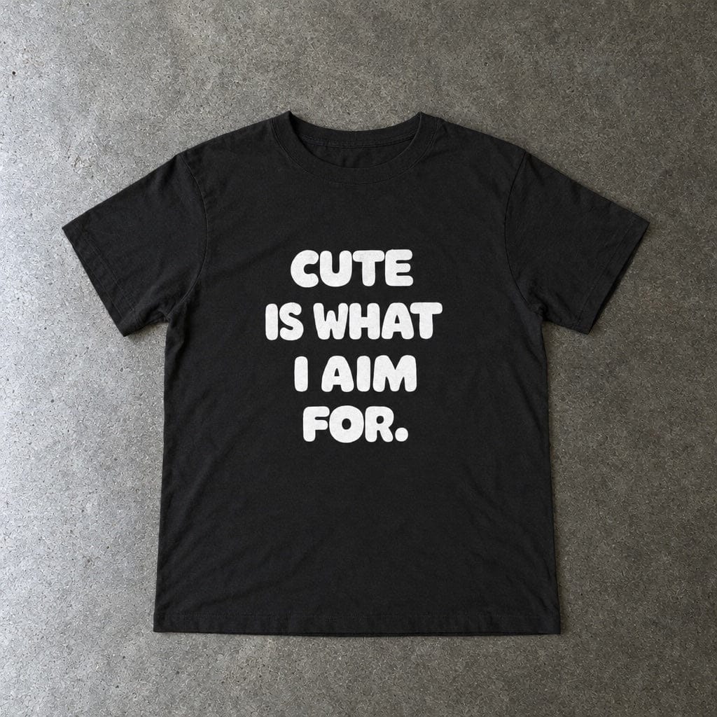 Cute Is What I Aim For - Toddler Tee CA Black / 2T