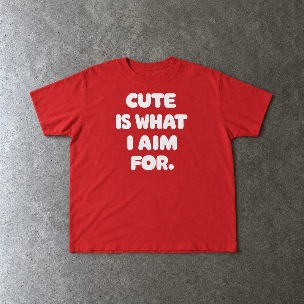 Cute Is What I Aim For - Toddler Tee CA Red / 2T