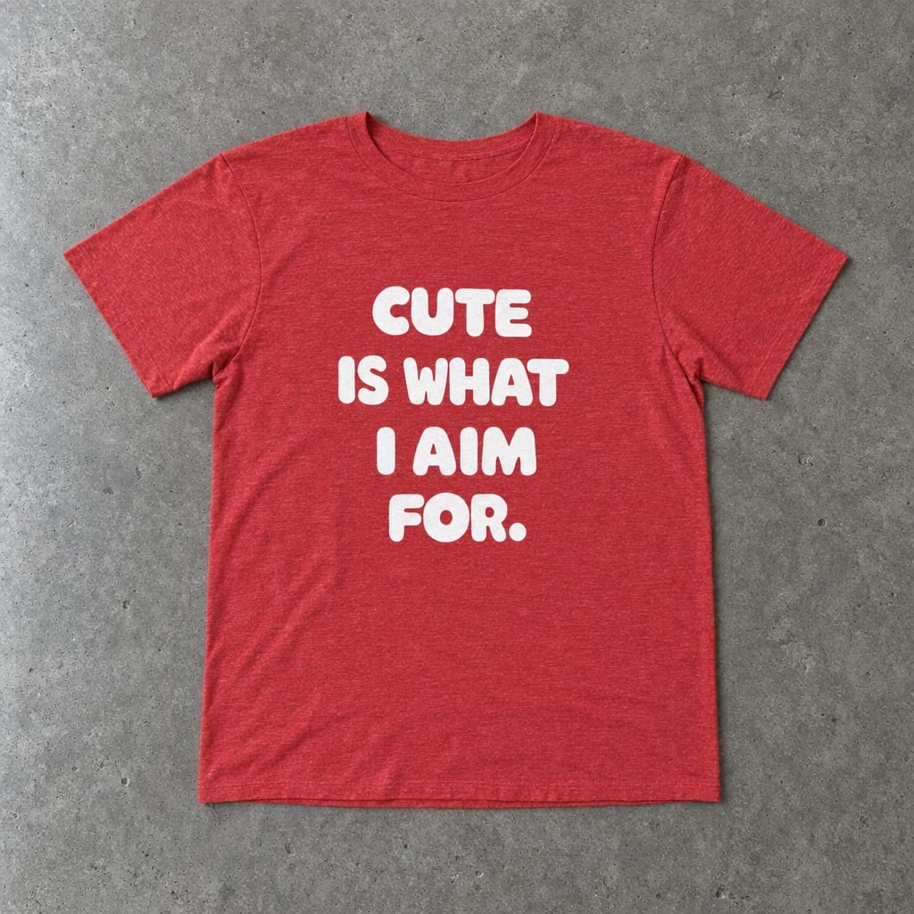 Cute Is What I Aim For - Toddler Tee Heather Red / 2T