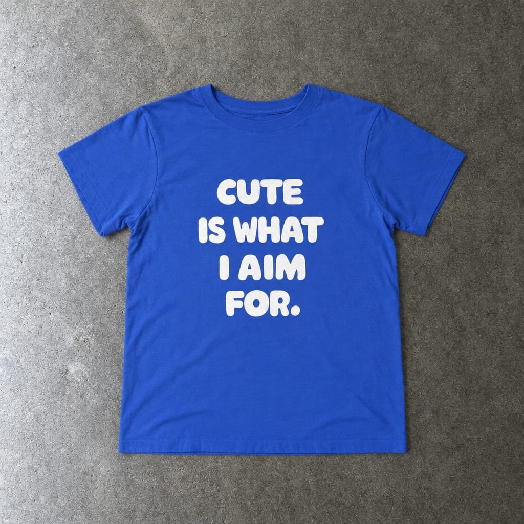 Cute Is What I Aim For - Toddler Tee True Royal / 2T