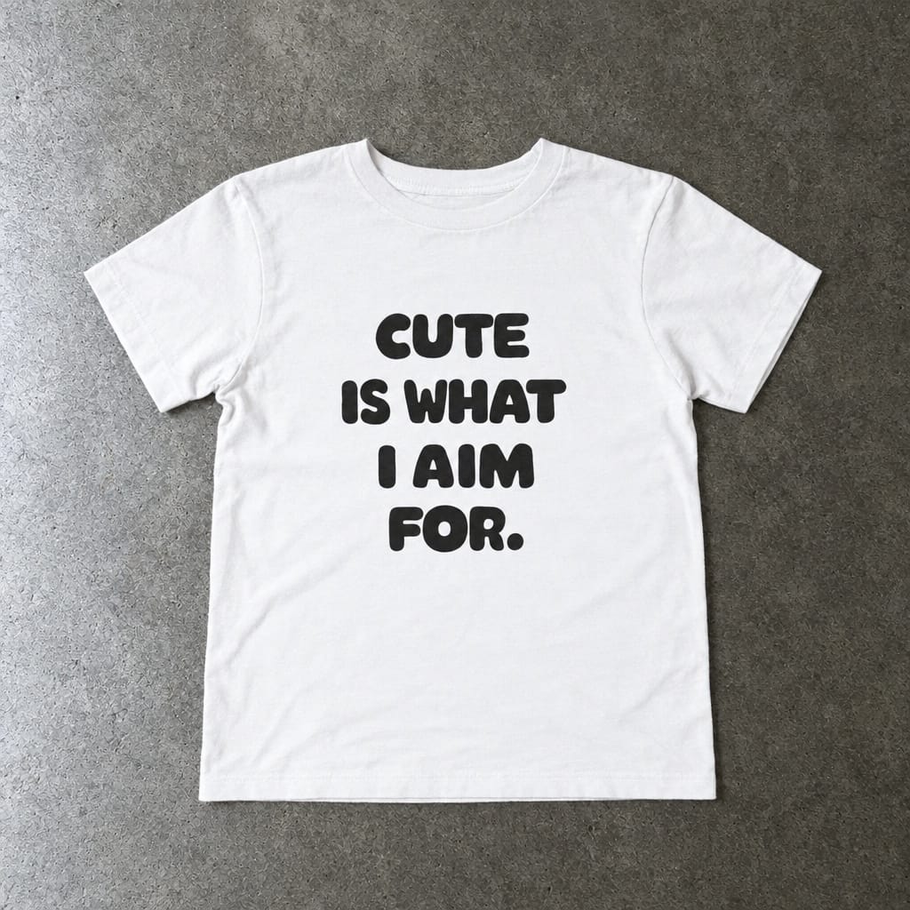 Cute Is What I Aim For - Toddler Tee White / 2T