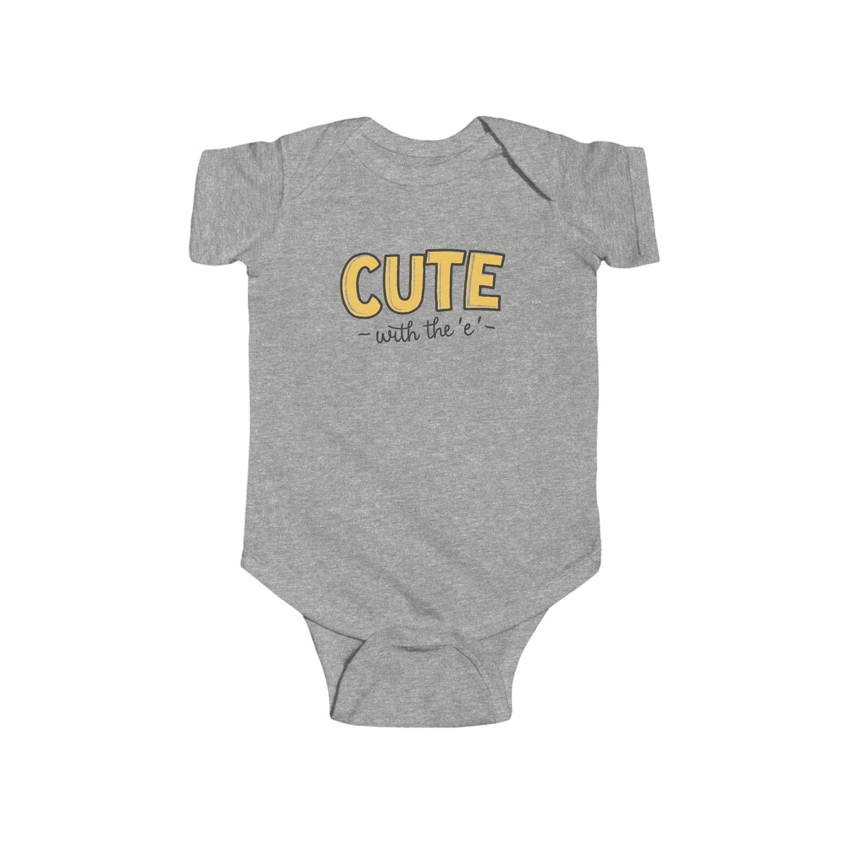 Cute with the E - Onesie CA Heather / NB (0-3M)
