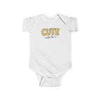 Cute with the E - Onesie White / NB (0-3M)