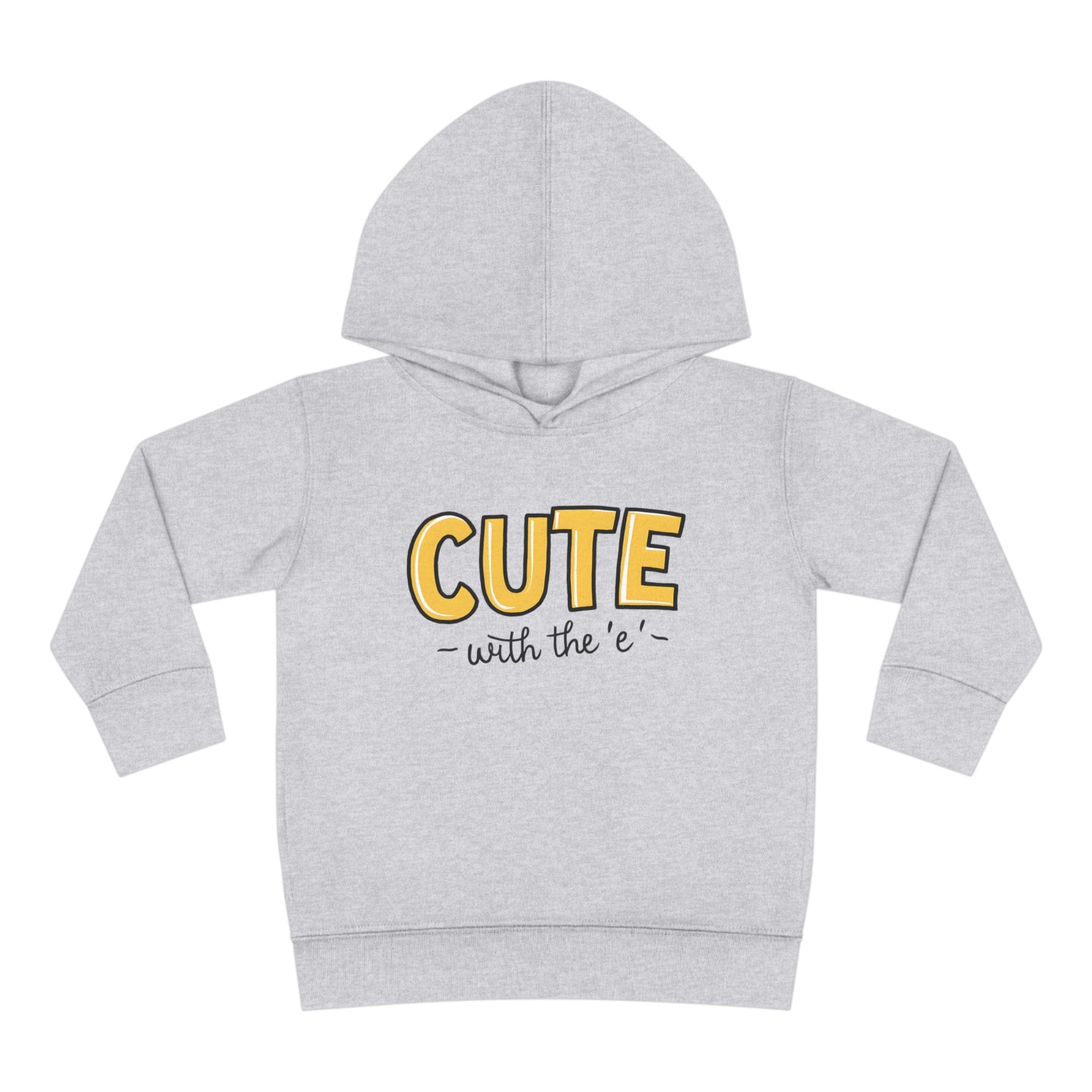 Cute With The "E" Toddler Hoodie Heather / 2T