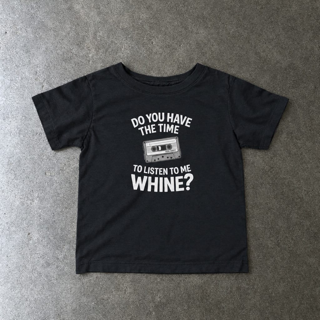 Do You Have The Time To Listen To Me Whine - Infant Tee Black / 6M