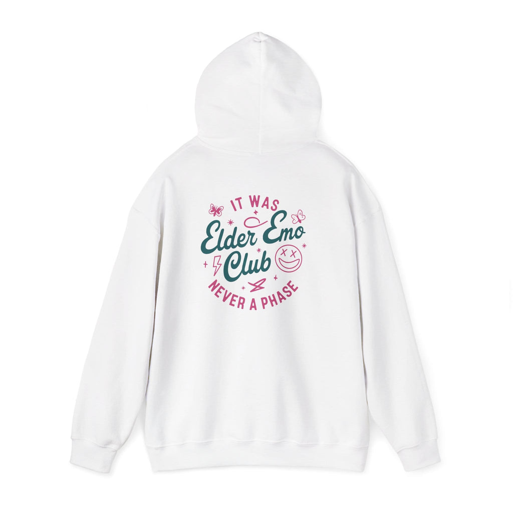 Elder Emo Club Hoodie S / White