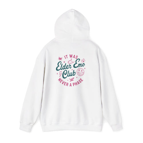Elder Emo Club Hoodie S / White