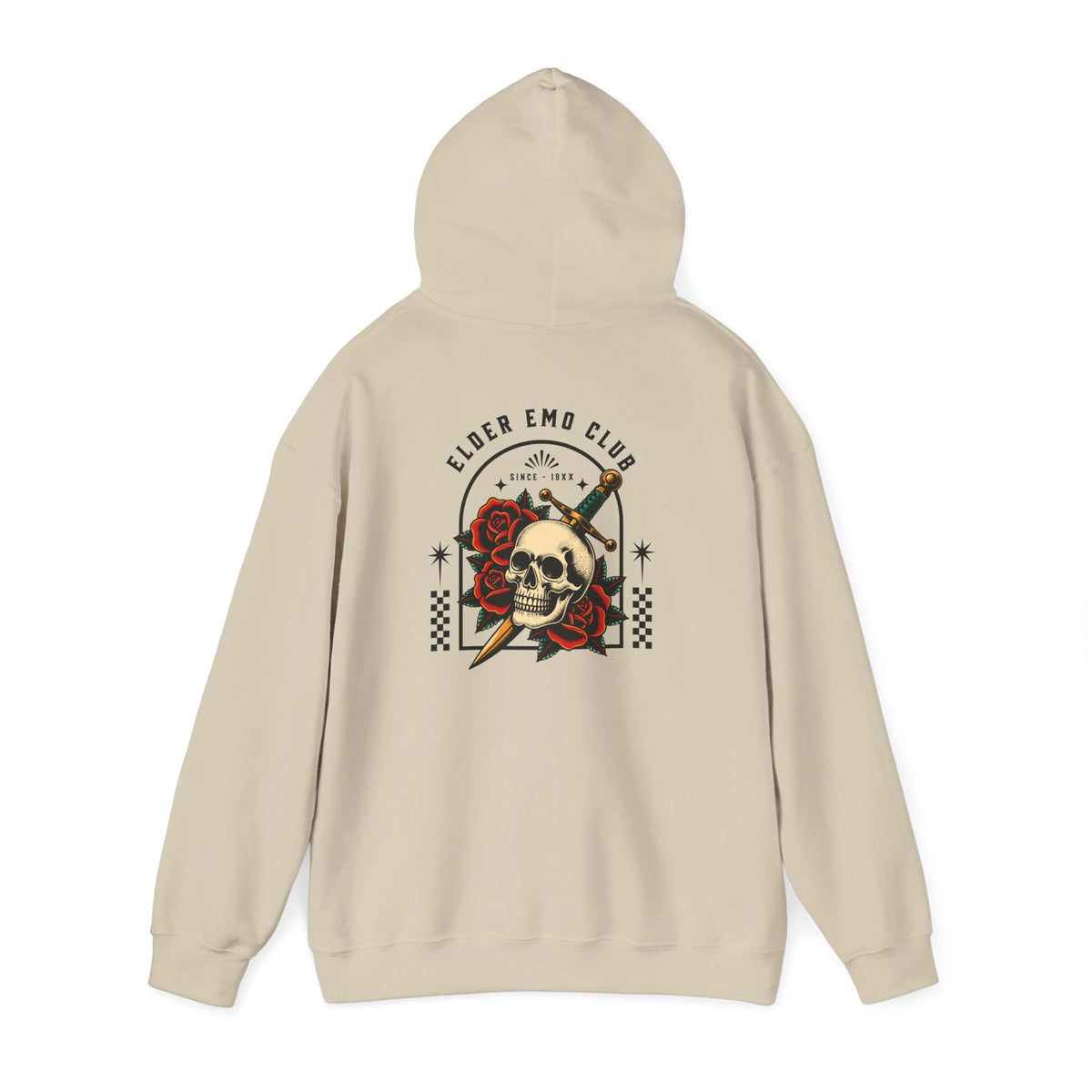 Elder Emo Club Skull & Dagger Hoodie S / Sand