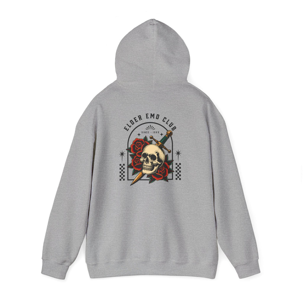 Elder Emo Club Skull & Dagger Hoodie S / Sport Grey