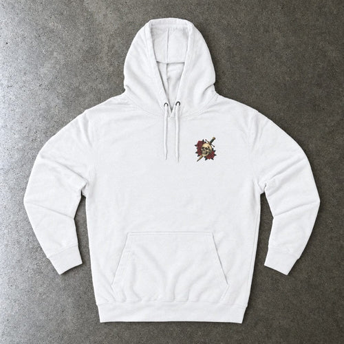 Elder Emo Club Skull & Dagger Hoodie S / White