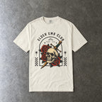 Elder Emo Club Skull & Dagger Tee on Comfort Colors Ivory / L