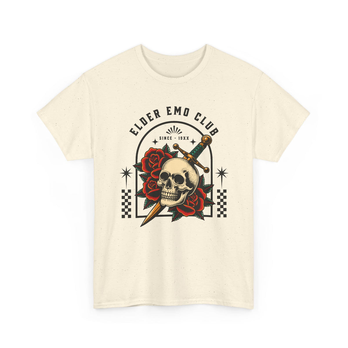 Elder Emo Club Skull & Dagger Tee S / Natural