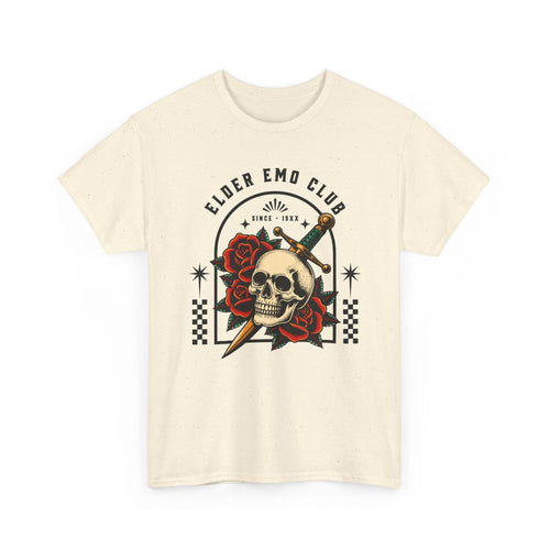 Elder Emo Club Skull & Dagger Tee S / Natural