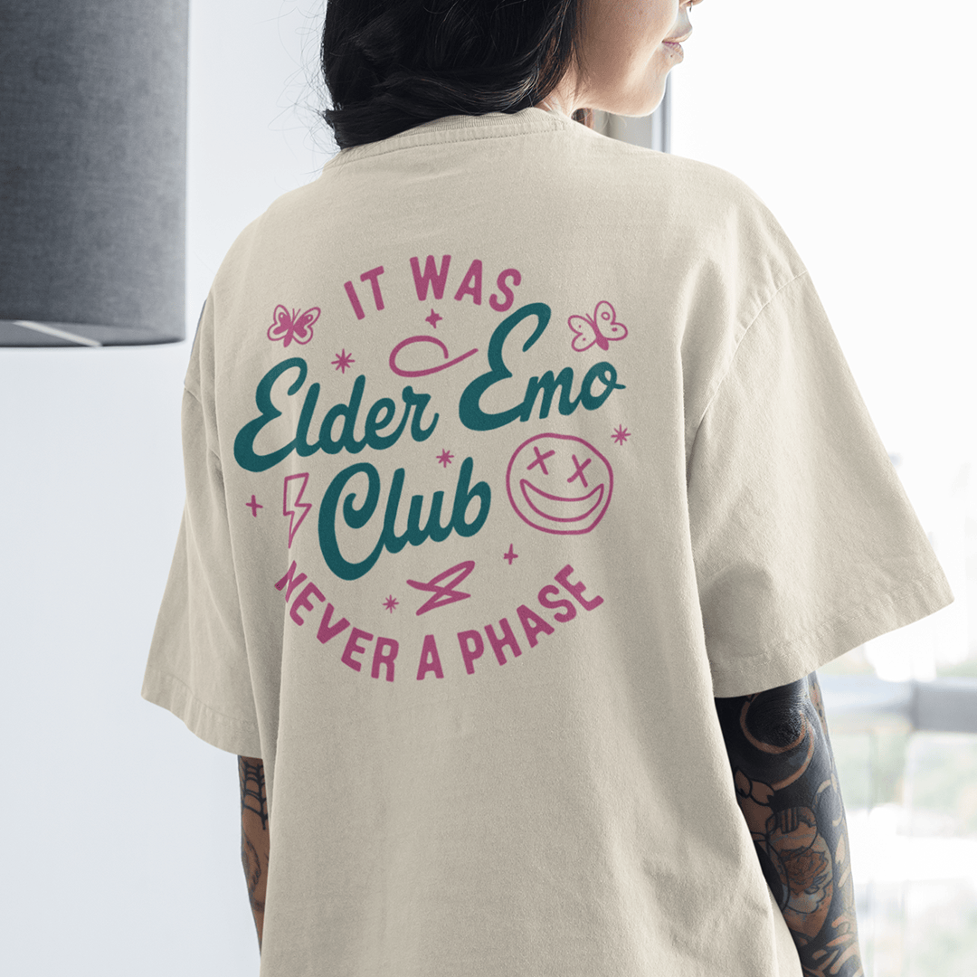 Elder Emo Club Smiley Tee