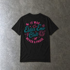 Elder Emo Club Smiley Tee on Comfort Colors Black / S
