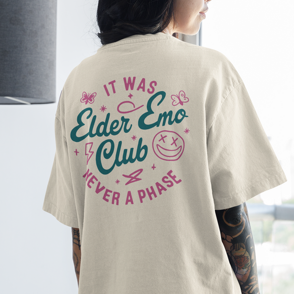 Elder Emo Club Smiley Tee